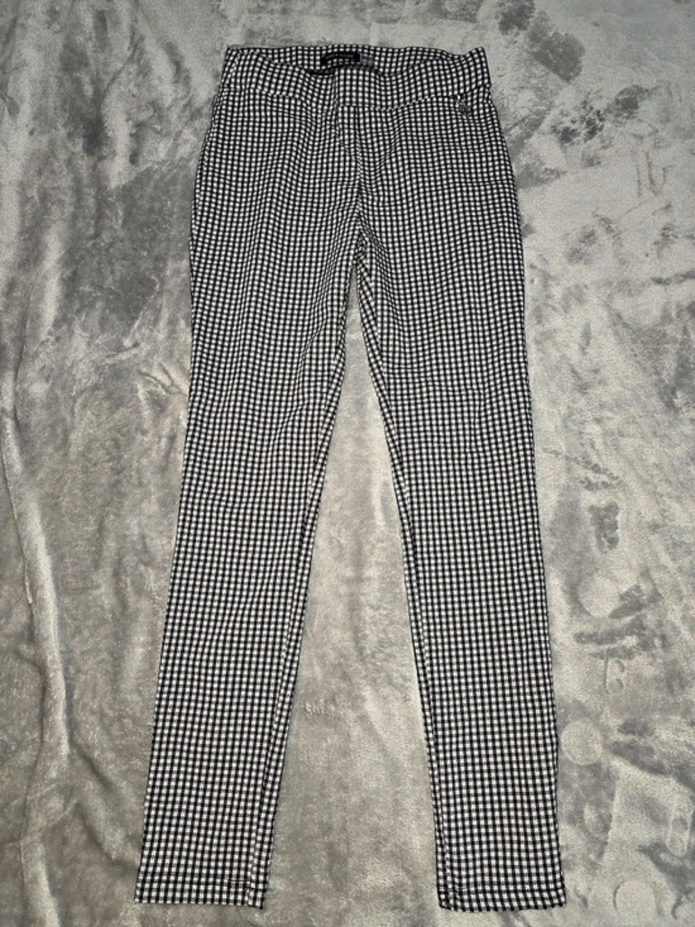 Tommy Hilfiger Gingham Skinny Pants in Black & White Size 6